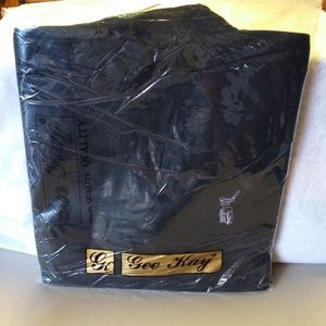 Men's black crewneck sweaters. 1 large, 1 extra large.